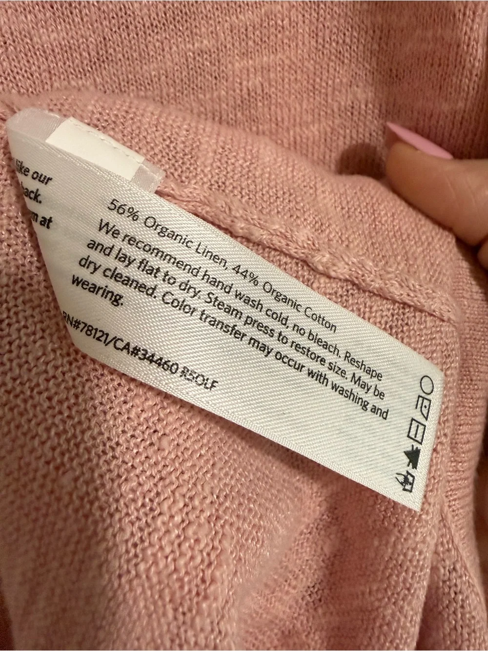 Eileen Fisher Pale Pink Long-Sleeve Tunic